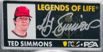 2025 $1 American Silver Eagle PCGS MS70 FDOI Legends of Life MLB Hall of Fame Ted Simmons Signed Label Mint Condition (Rare 1 of 10)