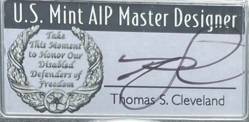 2020 $1 American Silver Eagle PCGS MS70 FDOI Master Designer Thomas Cleveland Signed Label Mint Condition(1 of 225)