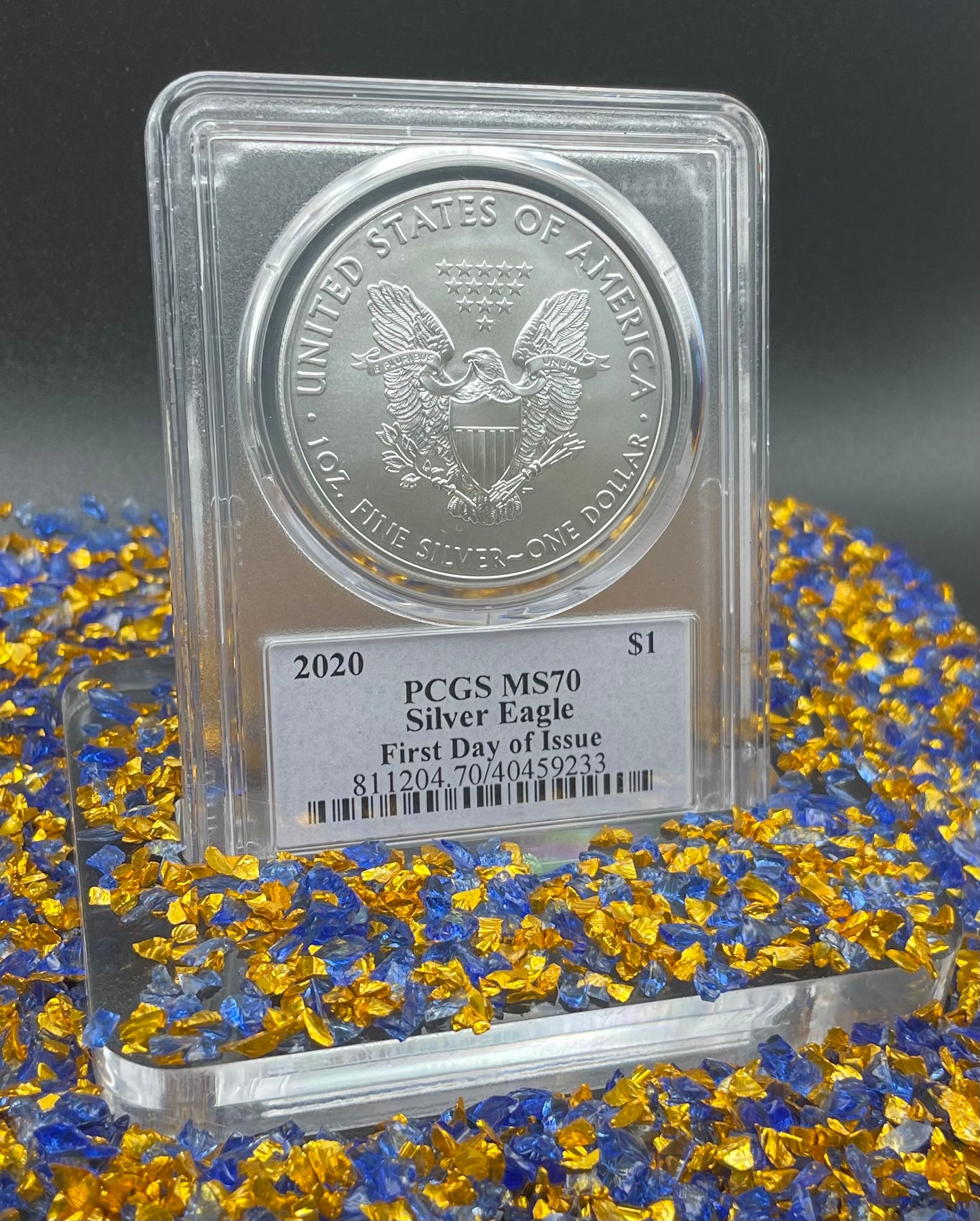 2020 $1 American Silver Eagle PCGS MS70 FDOI Master Designer Thomas Cleveland Signed Label Mint Condition(1 of 225)