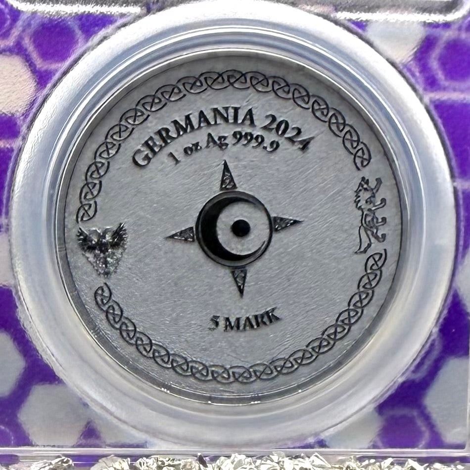 2024 1 oz .9999 Silver Private Issue PCGS MS70 Ragnarok Hati Proof-like Finish Trader Bea Purple Holder Mint (Rare 1 of 200)