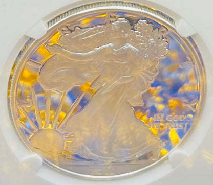 Proof 2019 (W) $1 American Silver Eagle NGC PF70 Early Releases Modern West Point Gold Star Label (1 of 4,482)