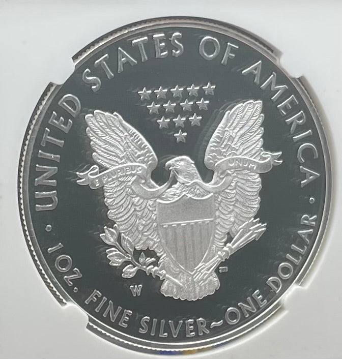 Proof 2019 (W) $1 American Silver Eagle NGC PF70 Early Releases Modern West Point Gold Star Label (1 of 4,482)