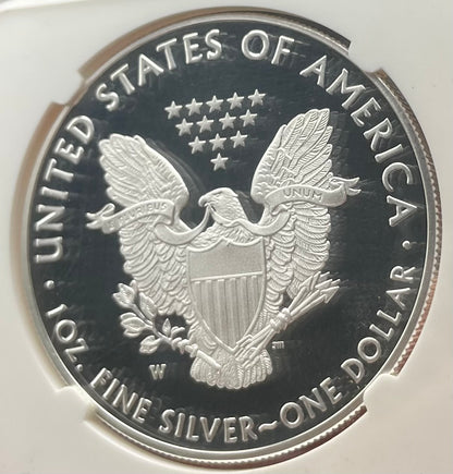 Proof 2019 (W) $1 American Silver Eagle NGC PF70 Early Releases Modern West Point Gold Star Label (1 of 4,482)