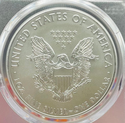 2019 $1 American Silver Eagle PCGS MS70 First Strike NBA Hall of Fame Robert Parish Signed Label Mint Condition 1 of 50