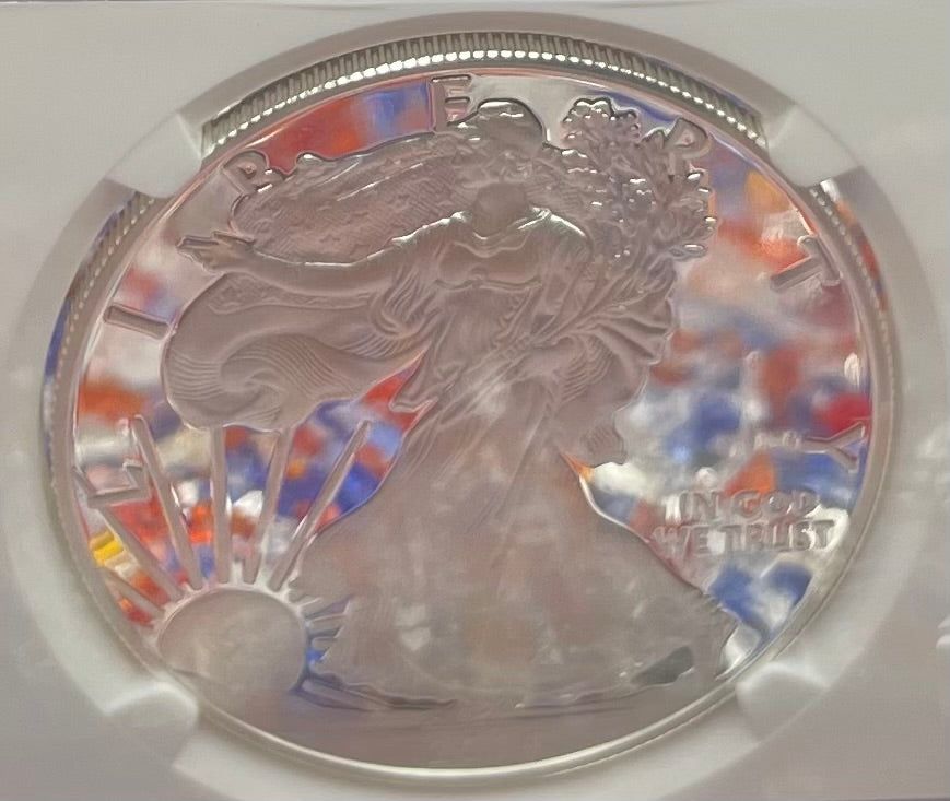 Proof 2014 (W) $1 American Silver Eagle NGC PF70 Rare San Francisco Giants MLB World Series Champions Label Rare