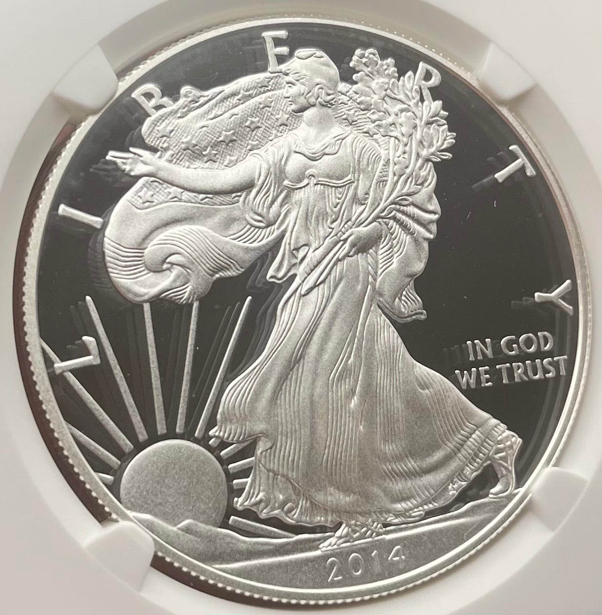 Proof 2014 (W) $1 American Silver Eagle NGC PF70 Rare San Francisco Giants MLB World Series Champions Label Rare