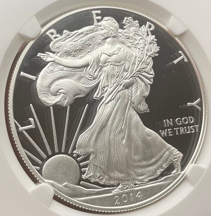 Proof 2014 (W) $1 American Silver Eagle NGC PF70 Rare San Francisco Giants MLB World Series Champions Label Rare