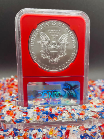 2017 $1 American Silver Eagle NGC MS70 First Day of Issue Red Core Mint Condition (1 of 40,818)