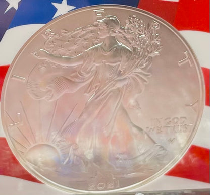 2021 $1 American Silver Eagle NGC MS70 New Years Edition Type 2 Ultra Rare Holder