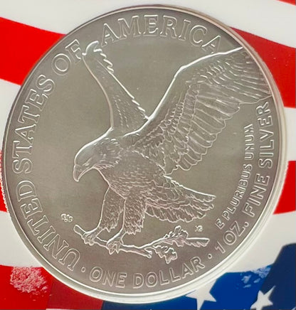 2021 $1 American Silver Eagle NGC MS70 New Years Edition Type 2 Ultra Rare Holder