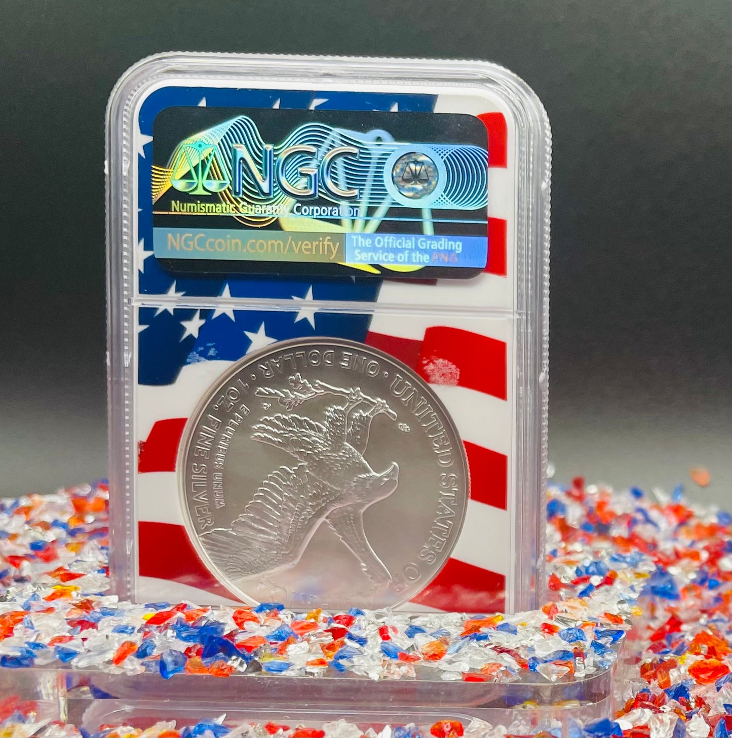 2021 $1 American Silver Eagle NGC MS70 New Years Edition Type 2 Ultra Rare Holder