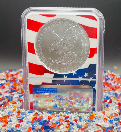 2022 $1 American Silver Eagle NGC MS70 New Years Edition Ultra Rare Holder