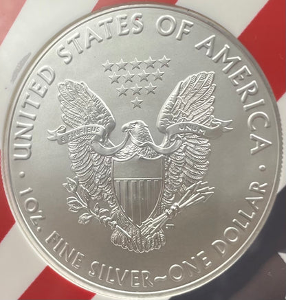 2018 $1 American Silver Eagle NGC MS70 New Years Edition Ultra Rare Holder & Label