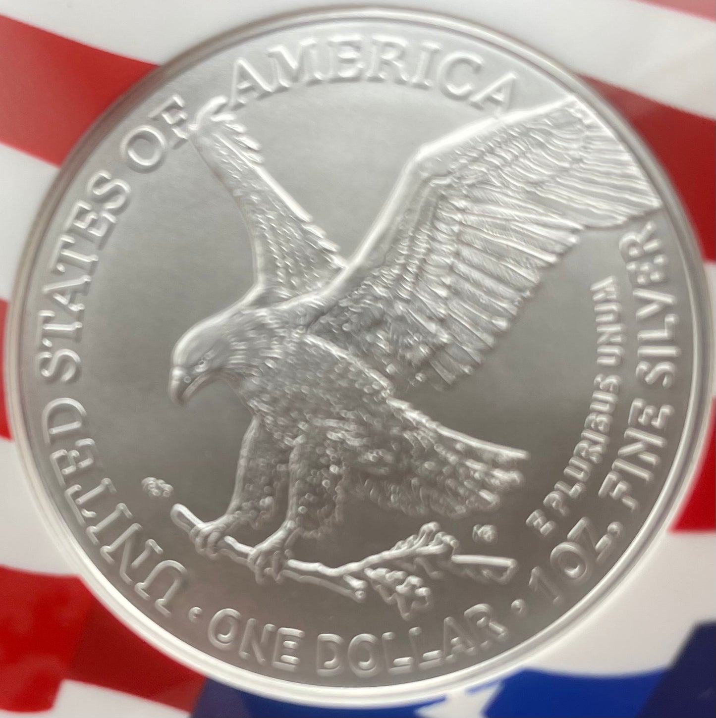 2021 $1 American Silver Eagle NGC MS70 First Day of Issue Type 2 Flag Holder Mint Condition (1 of 4,075)