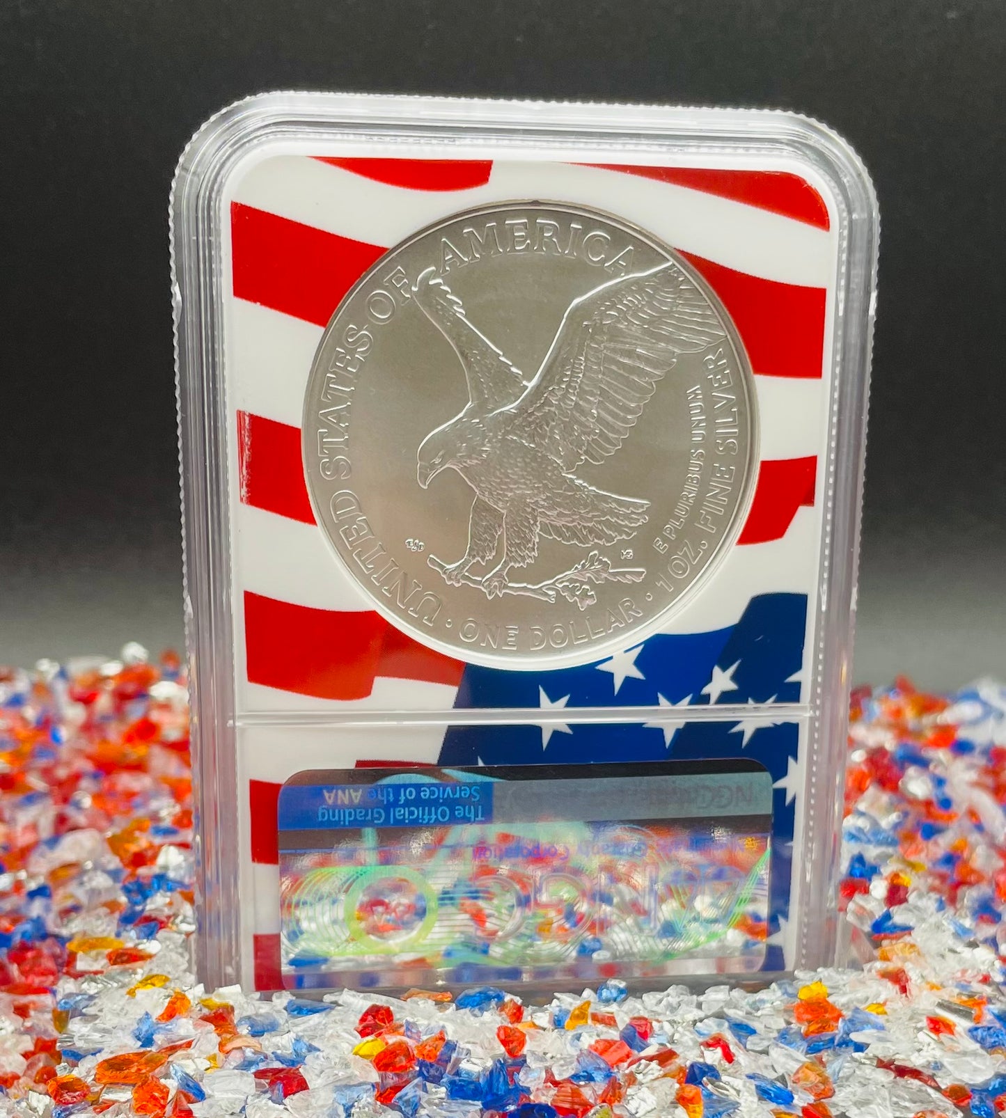 2021 $1 American Silver Eagle NGC MS70 First Day of Issue Type 2 Flag Holder Mint Condition (1 of 4,075)