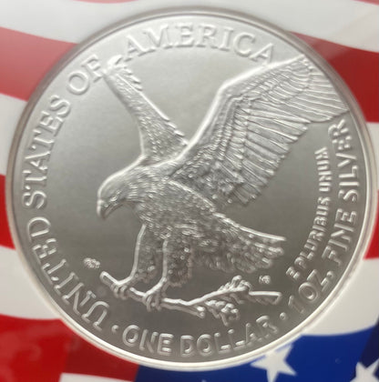 2021 $1 American Silver Eagle NGC MS70 First Day of Issue Type 2 Flag Holder Mint Condition (1 of 4,075)