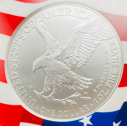 2021 $1 American Silver Eagle NGC MS70 First Day of Issue Type 2 Flag Holder Mint Condition (1 of 4,075)