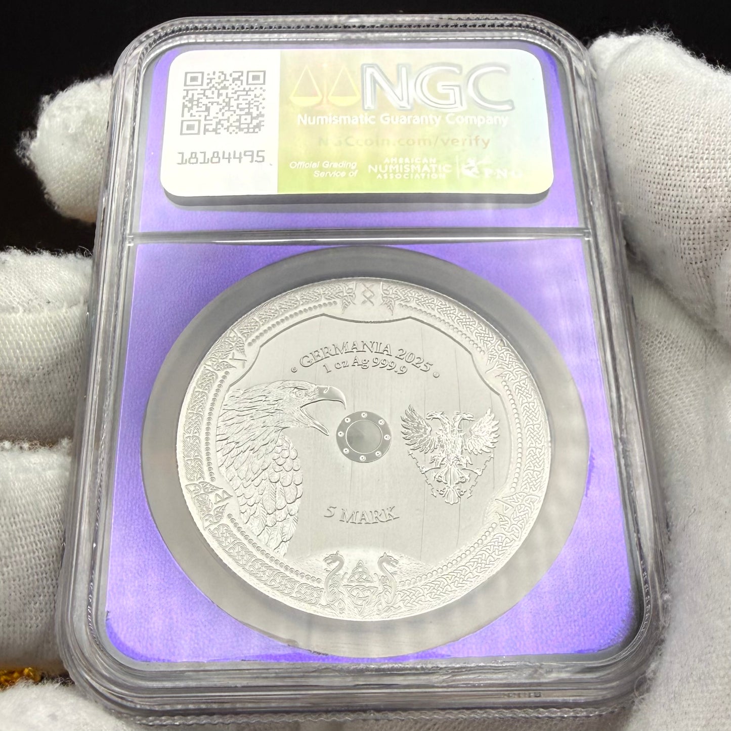 2025 1 oz .9999 Silver Private Issue NGC MS70 Valkyries - Arnhild Proof-like Finish Purple Holder Mint