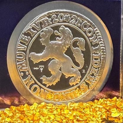 2021 Dutch Silver Lion Coin NGC PF70UC Rare Purple Holder Mint