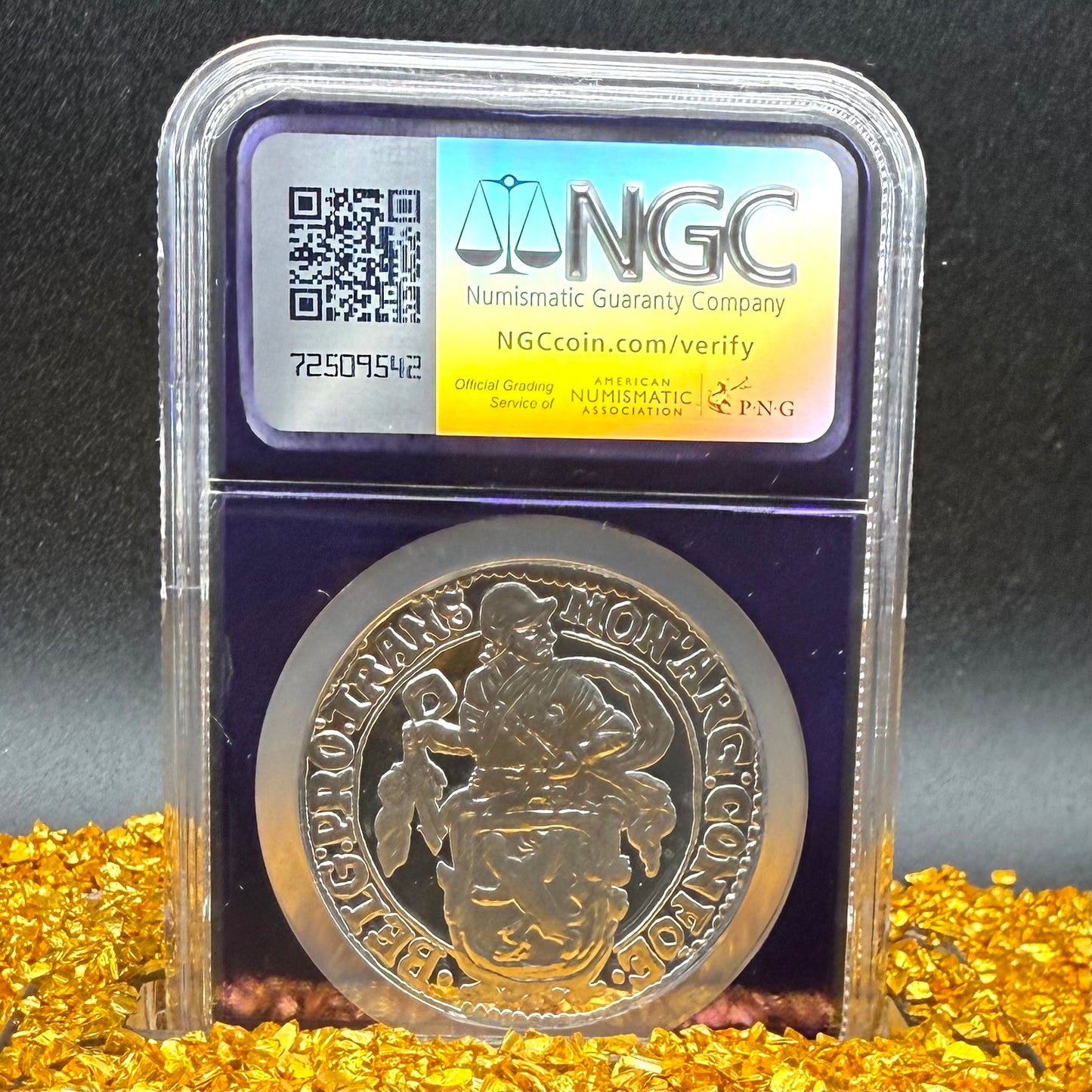 2021 Dutch Silver Lion Coin NGC PF70UC Rare Purple Holder Mint