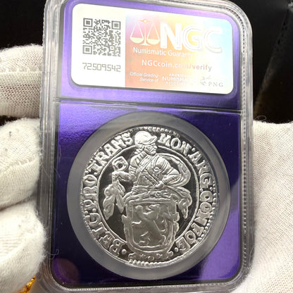 2021 Dutch Silver Lion Coin NGC PF70UC Rare Purple Holder Mint