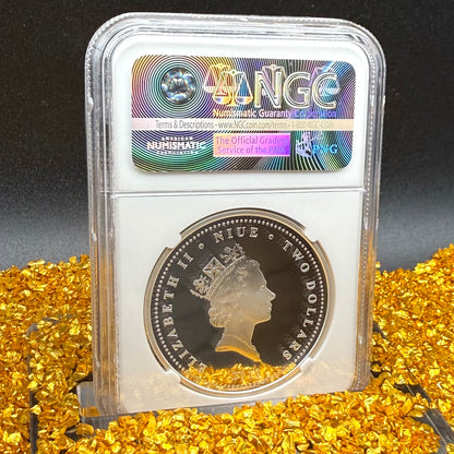 2010 Proof Niue Silver Dollar $2 NGC PF70UC Old Soviet Cars - Gaz 12 Zim Colorized (1 of 3) Mint