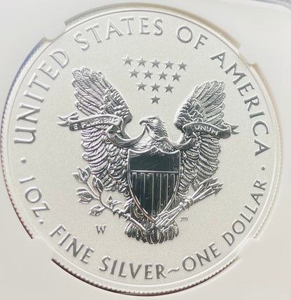 Reverse Proof 2021 (W) $1 American Silver Eagle NGC PF70 Type 1 Silver Design Set 35th Anniversary Label Mint Condition (1 of 7,334)