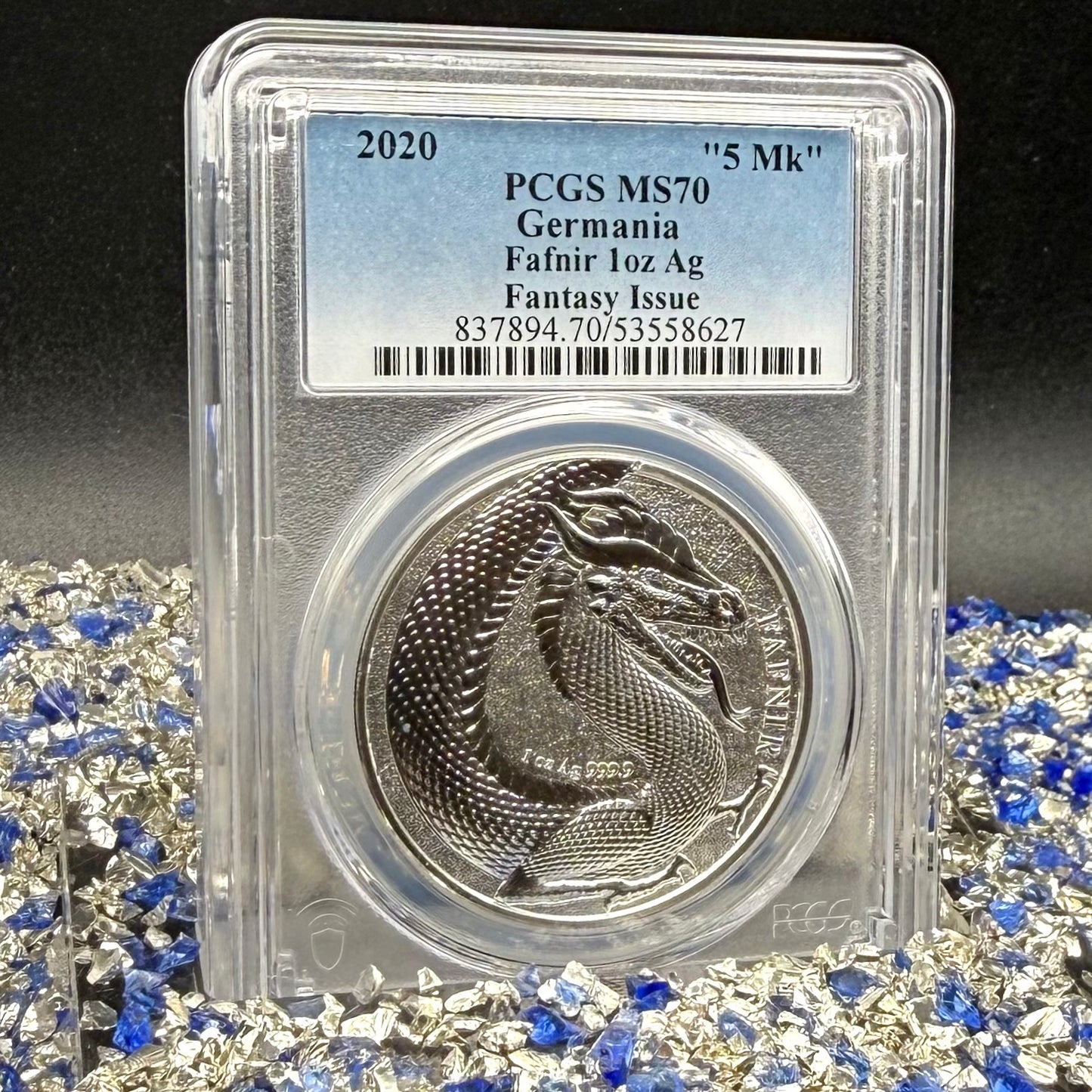 2020 1 oz .9999 Silver Private Issue PCGS MS70 Fafnir Proof-like Mint (Rare 1 of 14)