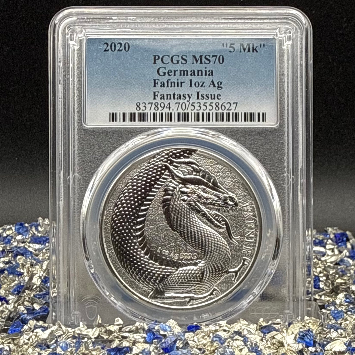 2020 1 oz .9999 Silver Private Issue PCGS MS70 Fafnir Proof-like Mint (Rare 1 of 14)