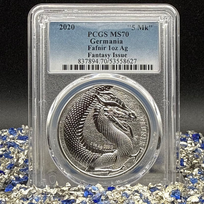 2020 1 oz .9999 Silver Private Issue PCGS MS70 Fafnir Proof-like Mint (Rare 1 of 14)
