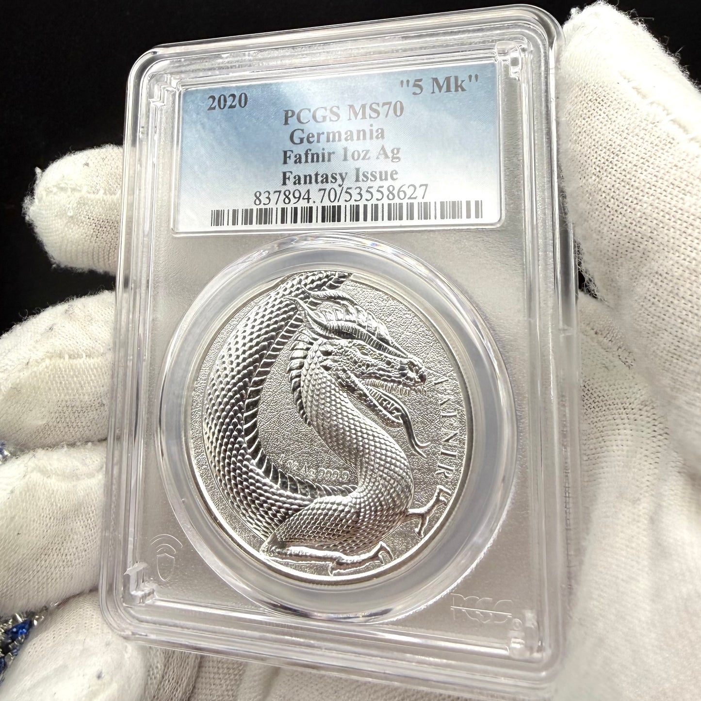 2020 1 oz .9999 Silver Private Issue PCGS MS70 Fafnir Proof-like Mint (Rare 1 of 14)