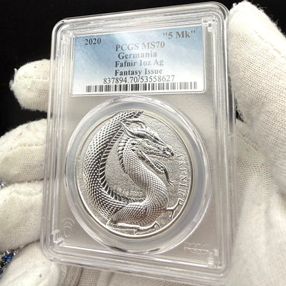 2020 1 oz .9999 Silver Private Issue PCGS MS70 Fafnir Proof-like Mint (Rare 1 of 14)
