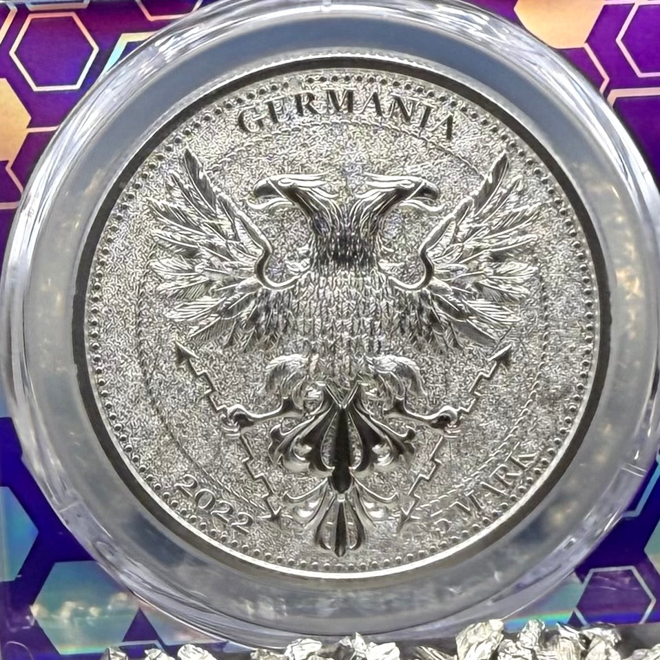 2022 1 oz .9999 Silver Private Issue PCGS MS70 Linden Leaf Proof-like Finish Purple Holder Mint (Rare 1 of 131)