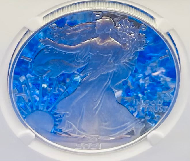 Proof 2021 (W) $1 American Silver Eagle NGC PF70 Early Releases Type 2 35th Anniversary Eagle Label (1 of 4,192)