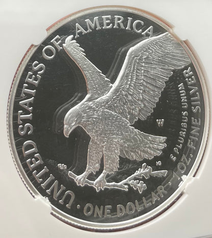 Proof 2021 (W) $1 American Silver Eagle NGC PF70 Early Releases Type 2 35th Anniversary Eagle Label (1 of 4,192)