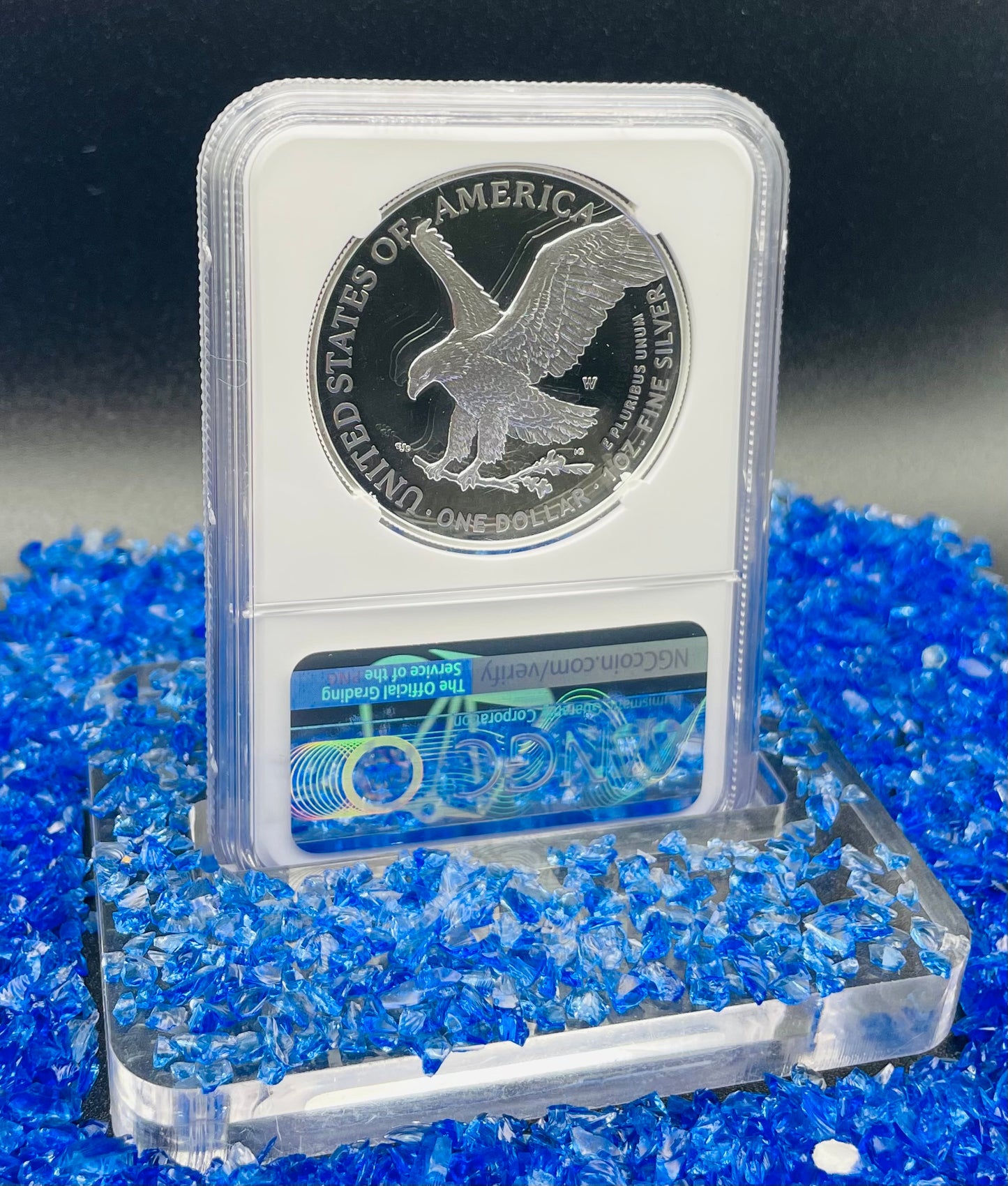 Proof 2021 (W) $1 American Silver Eagle NGC PF70 Early Releases Type 2 35th Anniversary Eagle Label (1 of 4,192)