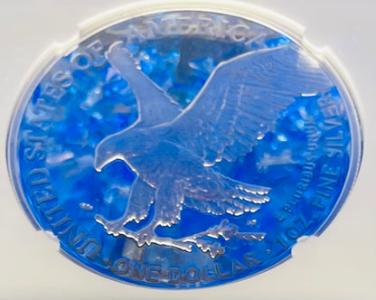 Proof 2021 (W) $1 American Silver Eagle NGC PF70 Early Releases Type 2 35th Anniversary Eagle Label (1 of 4,192)