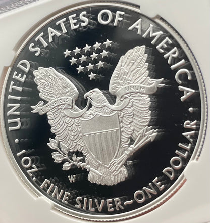 Proof 2021 (W) $1 American Silver Eagle NGC PF70 Type 1 Congratulations Set 35th Anniversary (Rare 1 of 985)