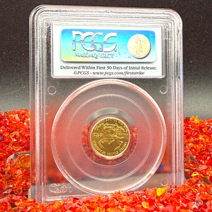 2008 $5 American Gold Eagle PCGS MS70 First Strike Flag Label (Rare 1 of 548)