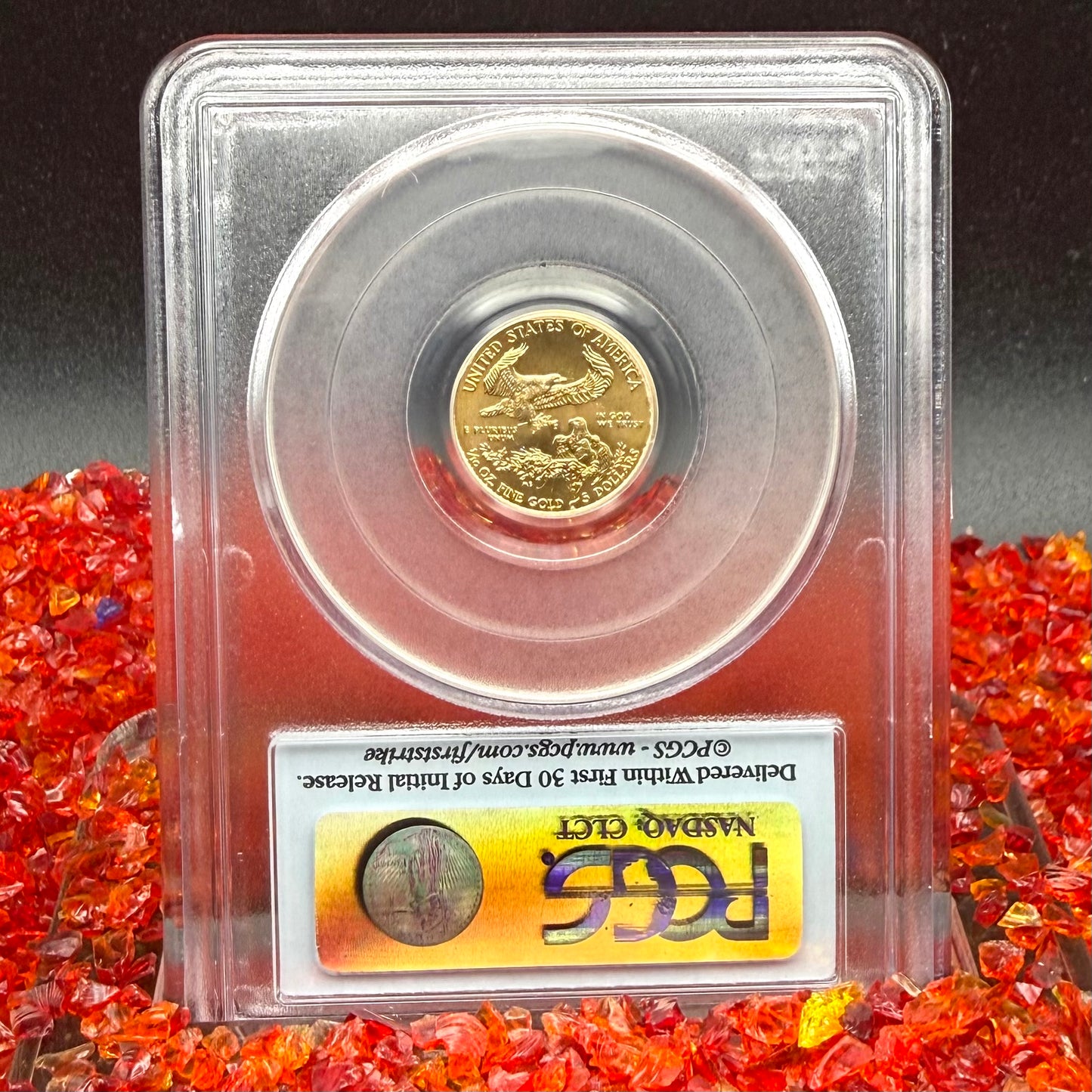 2010 $5 American Gold Eagle PCGS MS70 First Strike Flag Label (Rare 1 of 10,572)