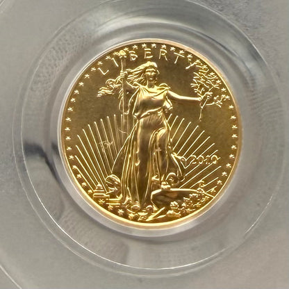 2010 $5 American Gold Eagle PCGS MS70 First Strike Flag Label (Rare 1 of 10,572)