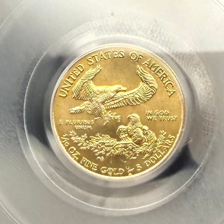 2010 $5 American Gold Eagle PCGS MS70 First Strike Flag Label (Rare 1 of 10,572)