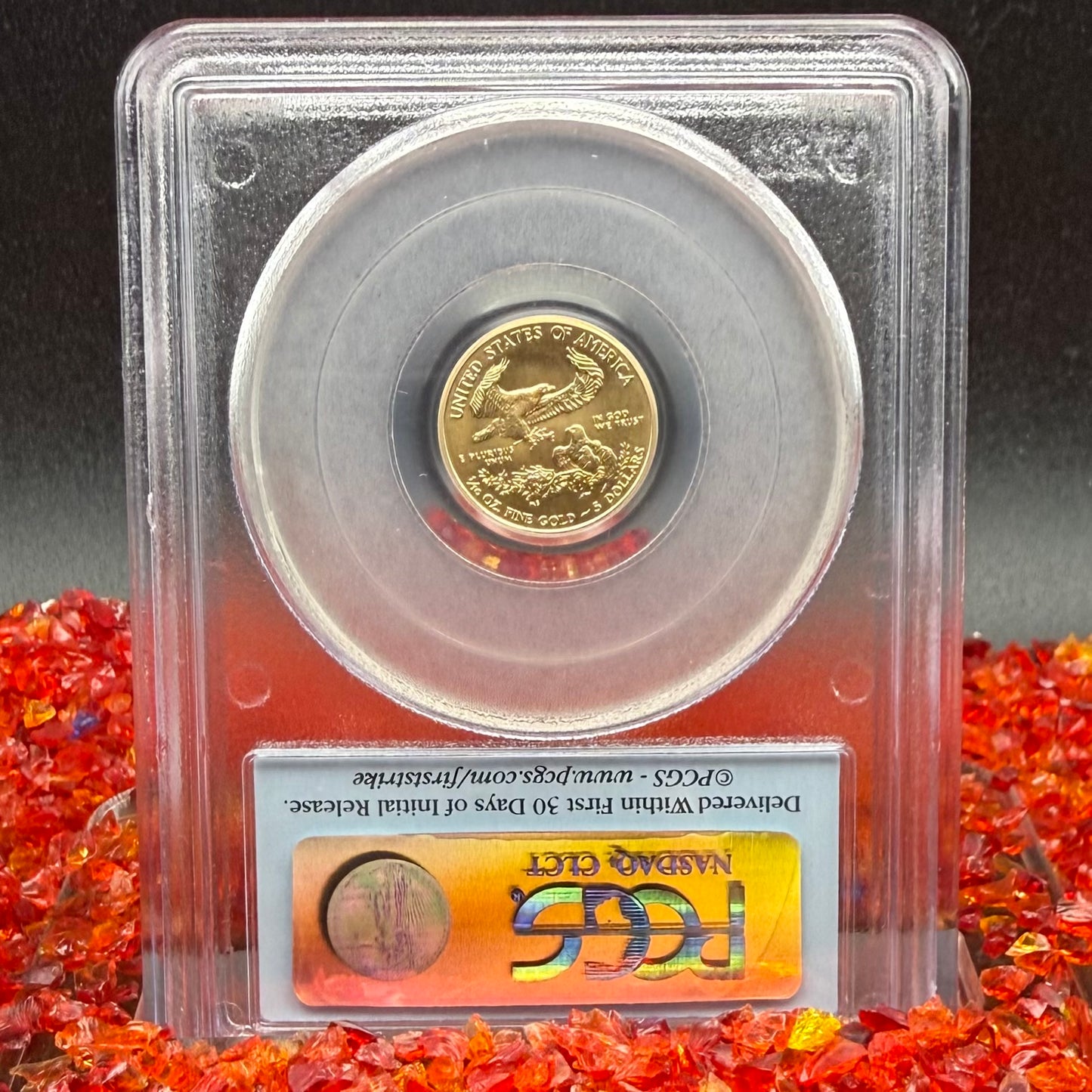 2011 $5 American Gold Eagle PCGS MS70 First Strike Flag Label (Rare 1 of 7,454)