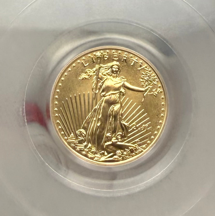 2011 $5 American Gold Eagle PCGS MS70 First Strike Flag Label (Rare 1 of 7,454)