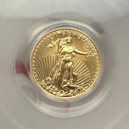2011 $5 American Gold Eagle PCGS MS70 First Strike Flag Label (Rare 1 of 7,454)
