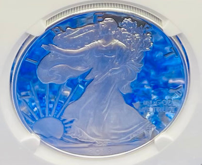 Proof 2018 (W) $1 American Silver Eagle NGC PF70 Modern Brown Label Mint Condition (1 of 5,493)