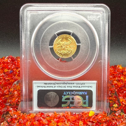 2013 $5 American Gold Eagle PCGS MS70 First Strike Flag Label (Rare 1 of 2,322)