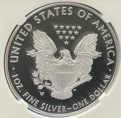 Proof 2018 (W) $1 American Silver Eagle NGC PF70 Modern Brown Label Mint Condition (1 of 5,493)