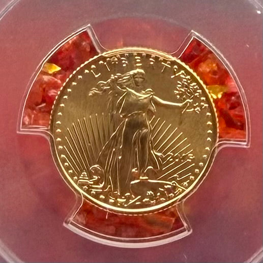 2015 $5 American Gold Eagle PCGS MS70 First Strike Flag Label (Rare 1 of 2,713)