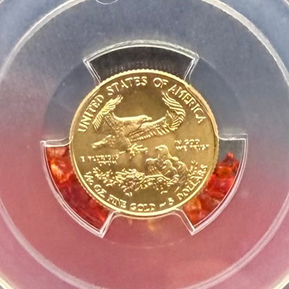2015 $5 American Gold Eagle PCGS MS70 First Strike Flag Label (Rare 1 of 2,713)